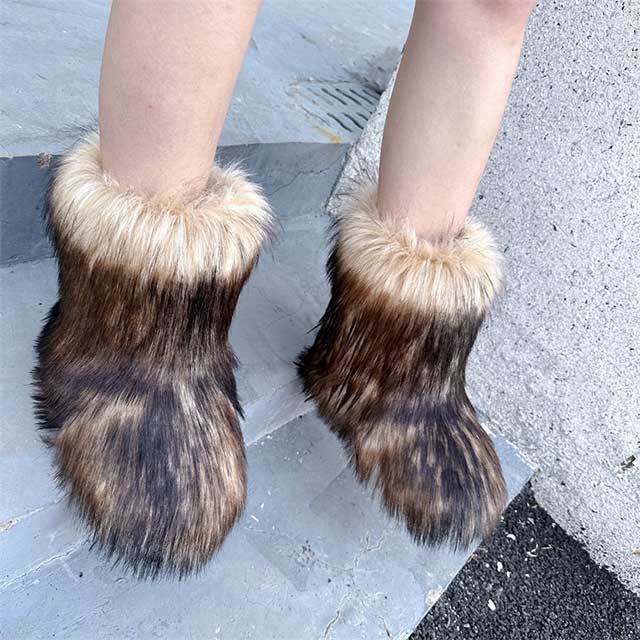 Winter Fashion Fuzzy Boots