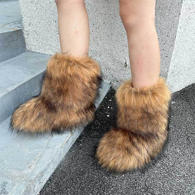 Winter Fashion Fuzzy Boots