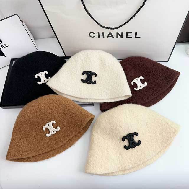 Embroidery Wool Bucket Hat