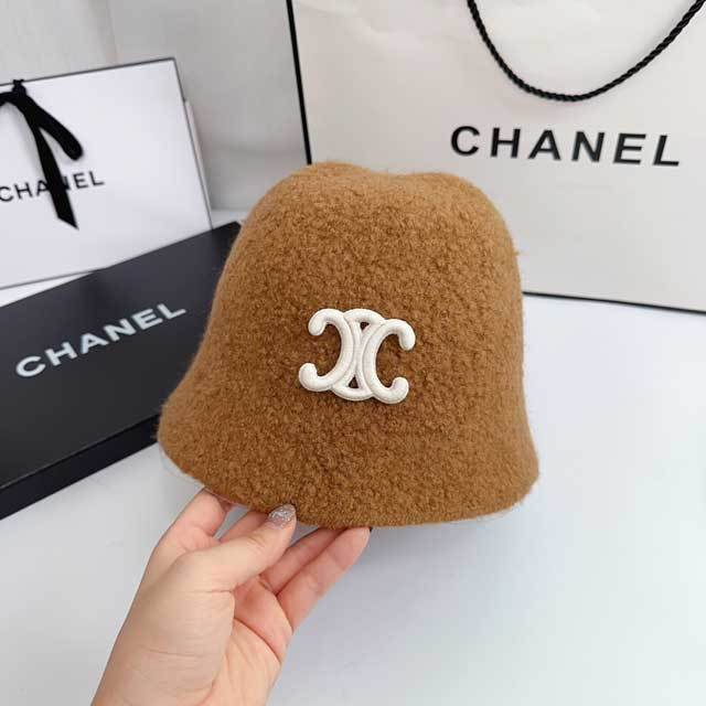 Embroidery Wool Bucket Hat