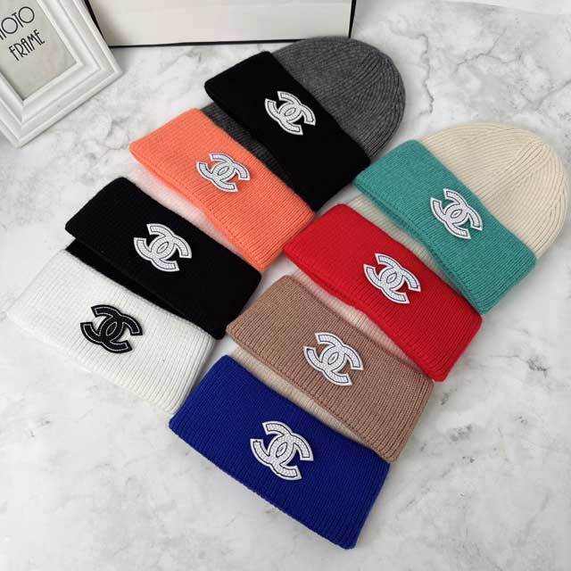 Color Block Knit Hat