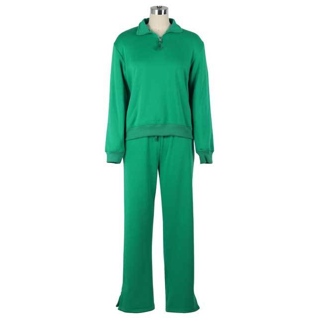 Solid Color Fall Pants Suit