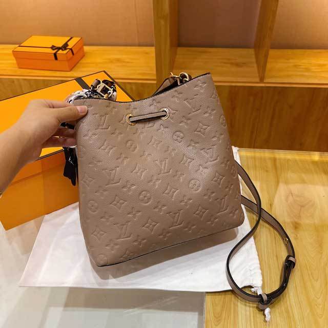 Leather Embossing Shoulder Bag