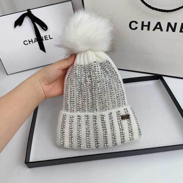 Rhinestones Fashion Knit Hat