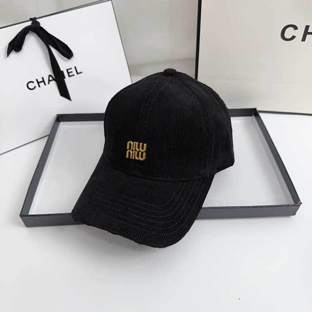 Fashion Letter Corduroy Baseball Cap