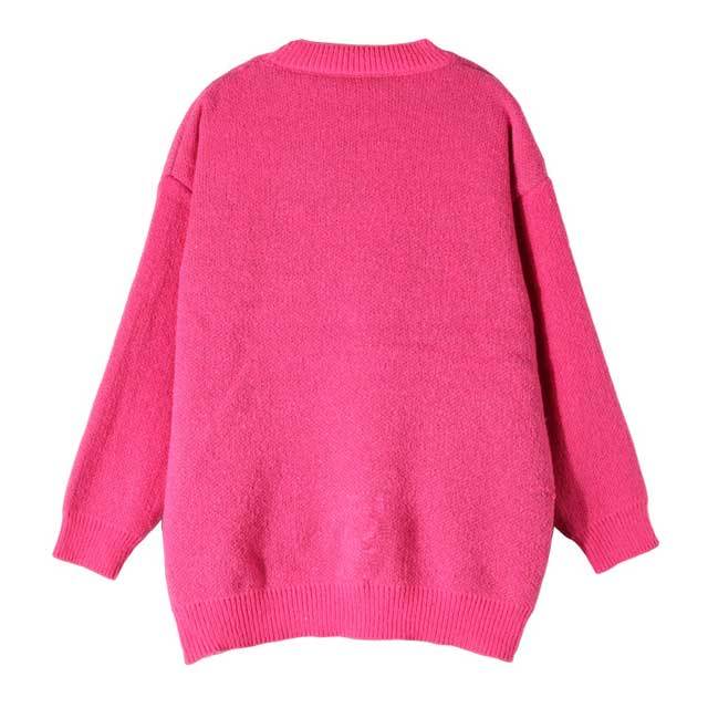 Knit Long Sleeve Casual Sweater