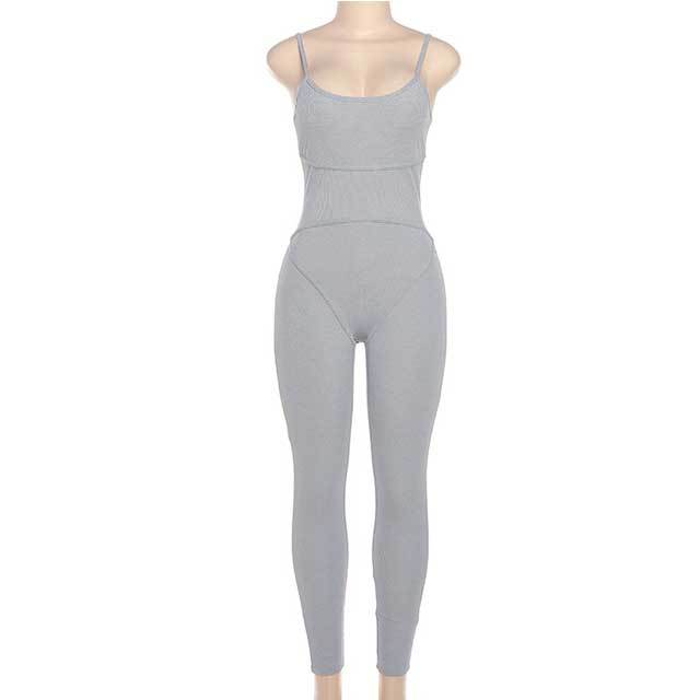 Ribbed Cami Sport Jumpsuit