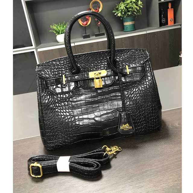 Snakeskin Leather Fashion Handbag