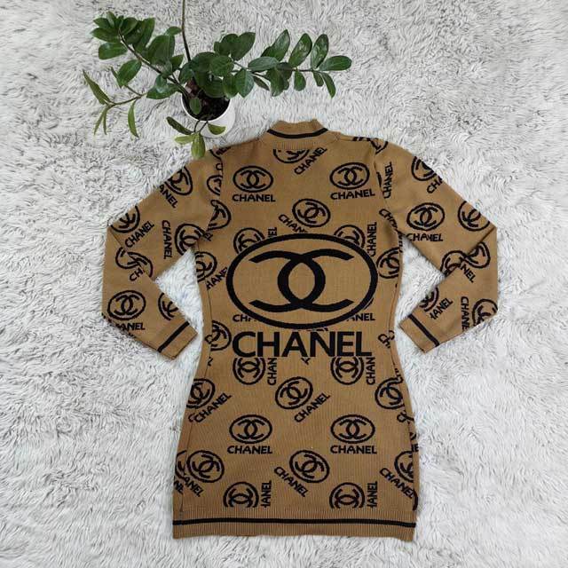 Letter Design Knit Cardigan Coat