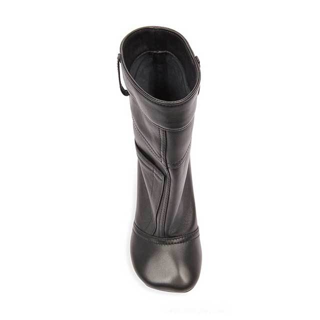 Special Shaped Heeled Leather Fashion Boots