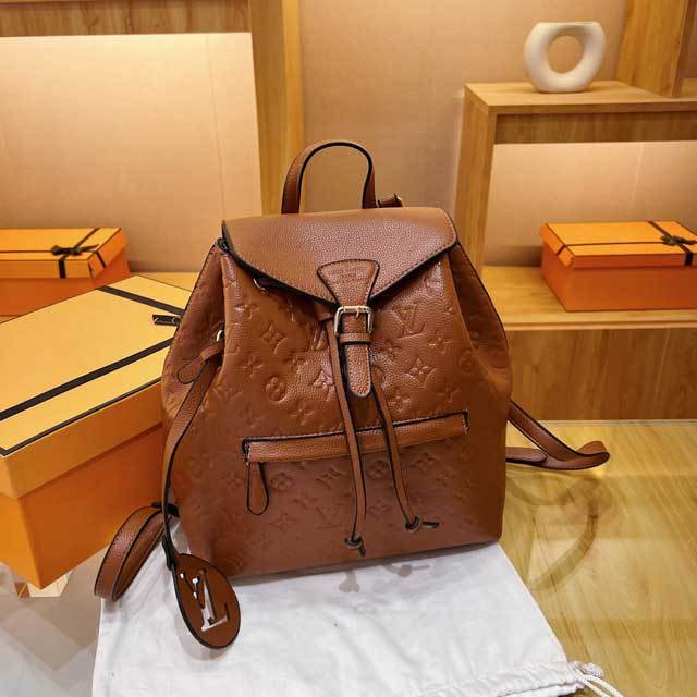 Leather Embossing Fashion Backpack