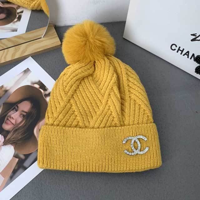 Rhinestones Fashion Knit Hat