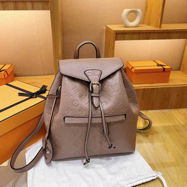 Leather Embossing Fashion Backpack