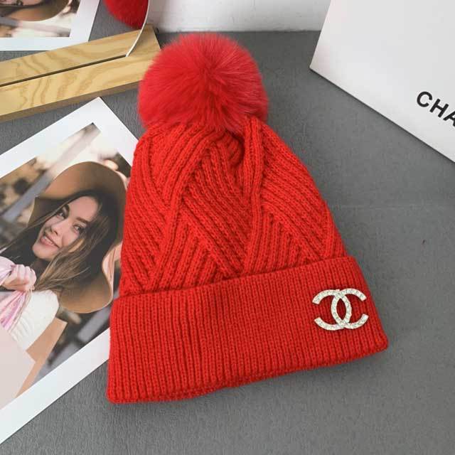 Rhinestones Fashion Knit Hat