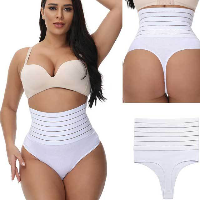 High Waist Tummy Control Thong Panties