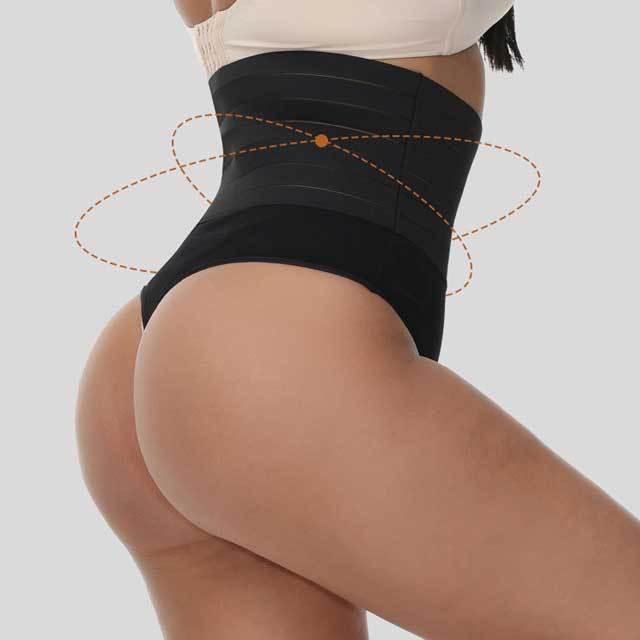 High Waist Tummy Control Thong Panties