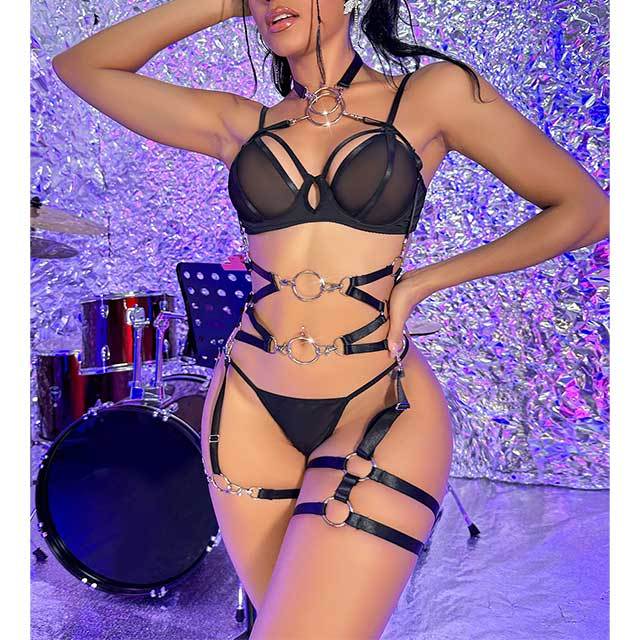 Heavy Industry Style Strappy Lingerie Set