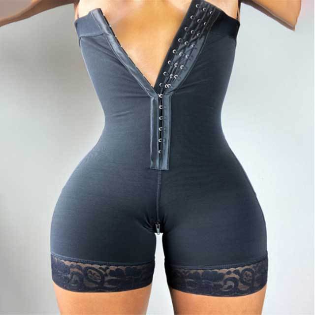 Lace Trim Tummy Shaping Body Shaper