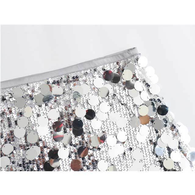 High Waist Sequin Mini Skirt