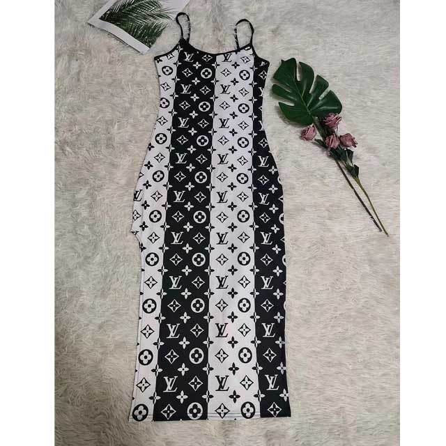 Printed Cami Slit Dress