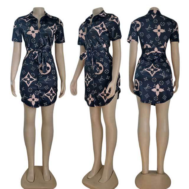 Fashion Print Shirt Dress