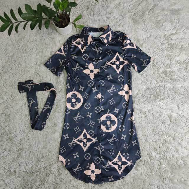 Fashion Print Shirt Dress