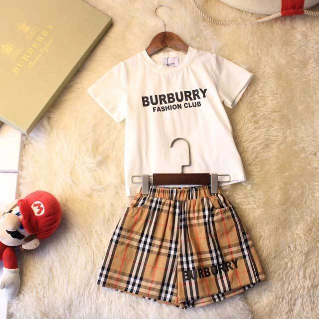 Children Plaid Print Short Set