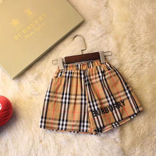 Children Plaid Print Short Set