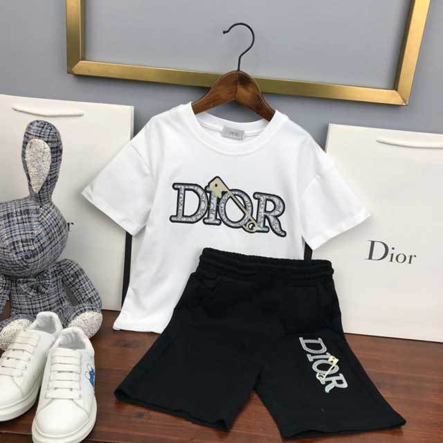 Letter Print Kids Short Set