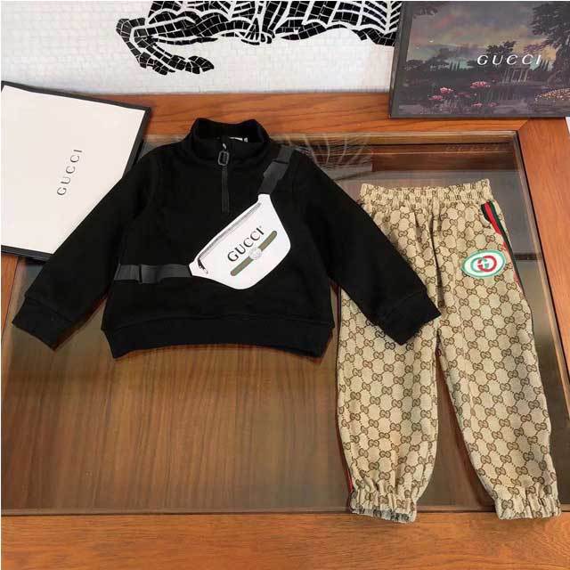 Printed Top Casual Pants Set For Children