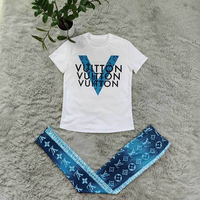 Short Sleeve Printed Jogger Set