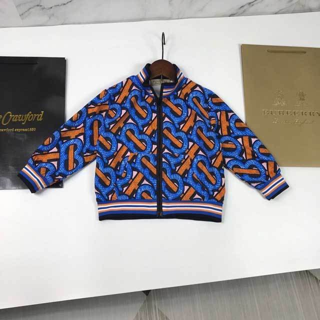 Printed Jacket Top Pants Set For Children