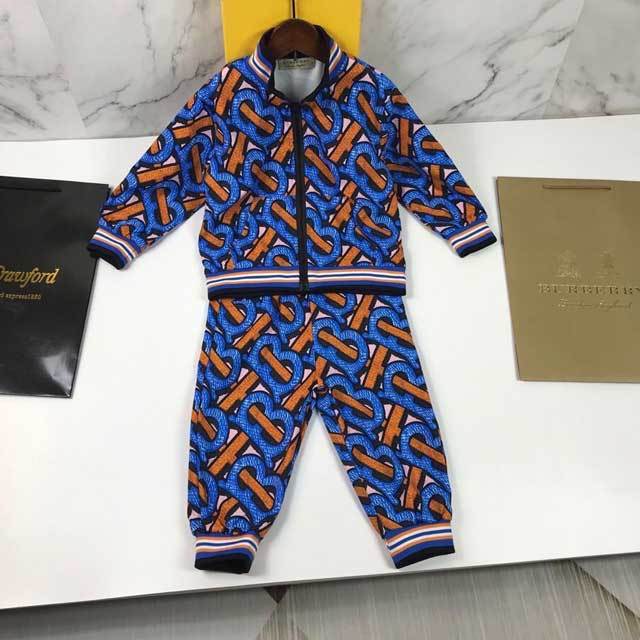 Printed Jacket Top Pants Set For Children