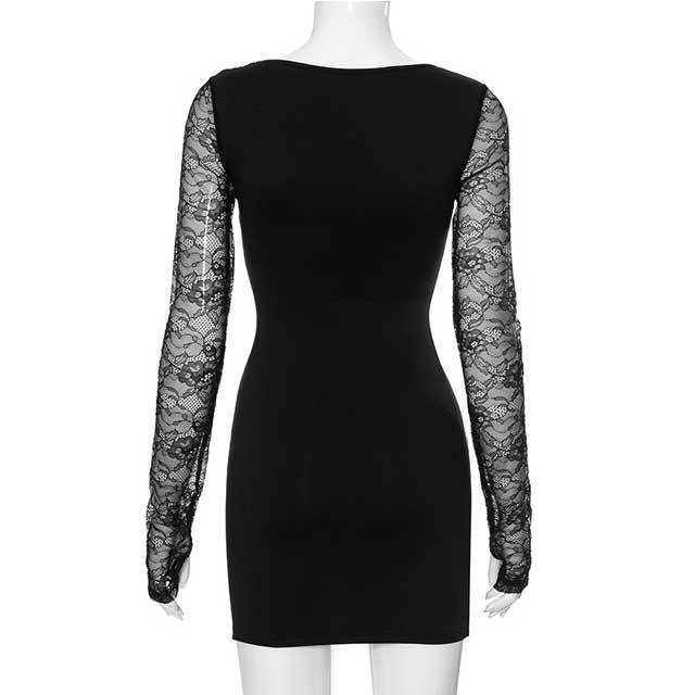 Lace Sleeve Bodycon Dress