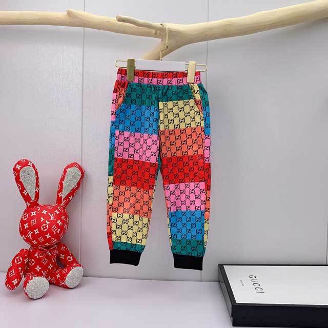 Children Printed Jacket Top Pants Set