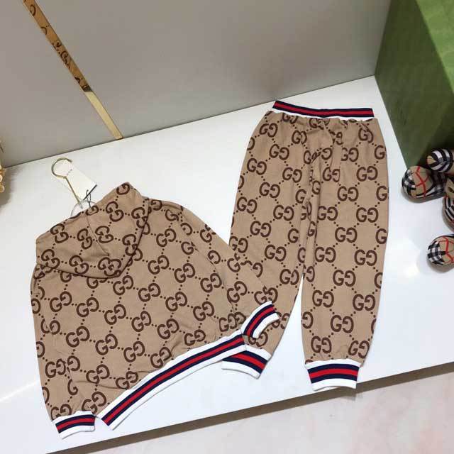 Printed Sweatshirt Top Pants Set For Children