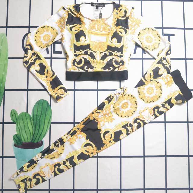 Long Sleeve Printed Skinny Jogging Suit