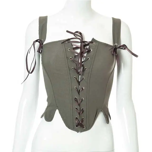 Lace-Up Corset Top