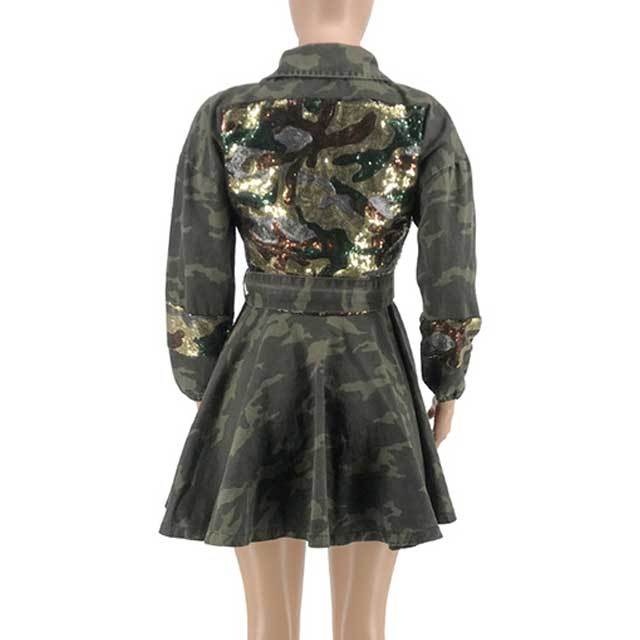 Camo Sequin Jacket