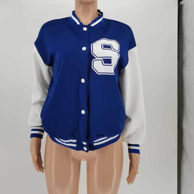 Color Block Baseball Jacket