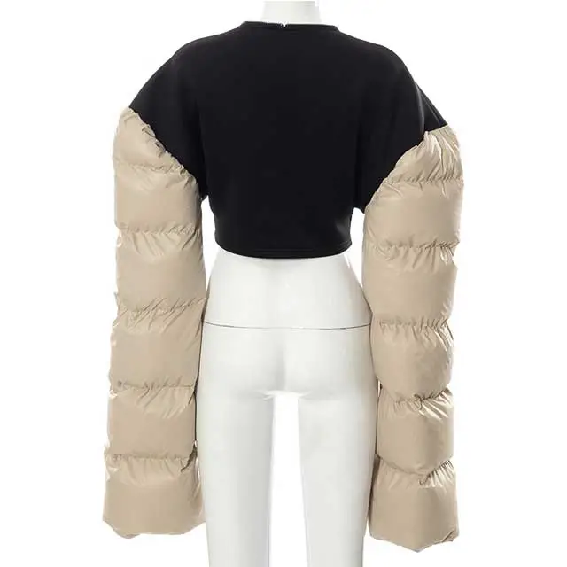 Puff Sleeve Bomber Jacket