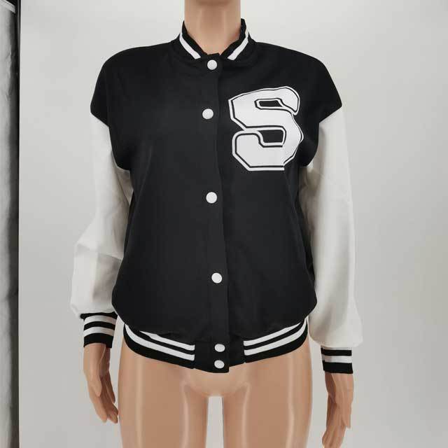 Color Block Baseball Jacket