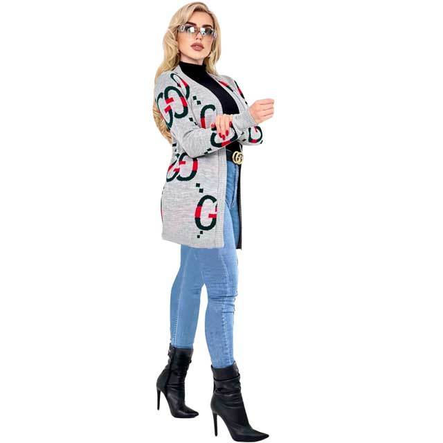 Knit Long Sleeve Cardigan Coat