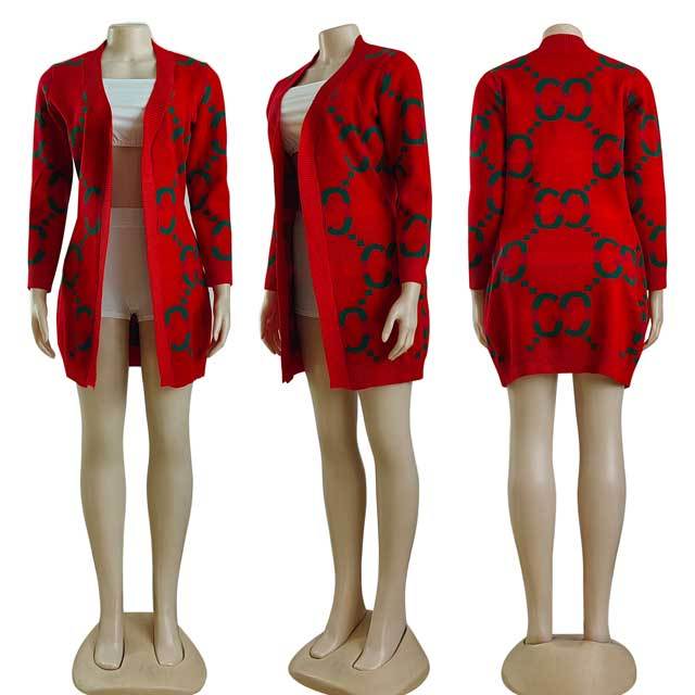 Knit Long Sleeve Cardigan Coat