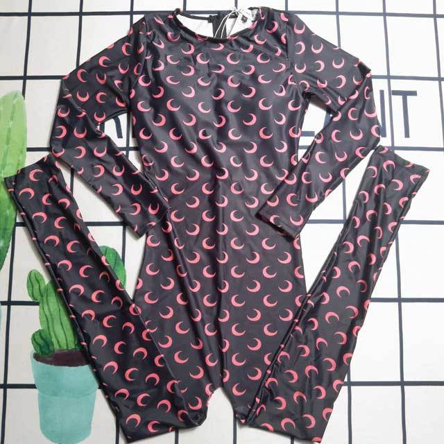 Printed Long Sleeve Jumpsuit