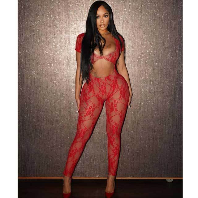 Lace Hollow Out Jumpsuit