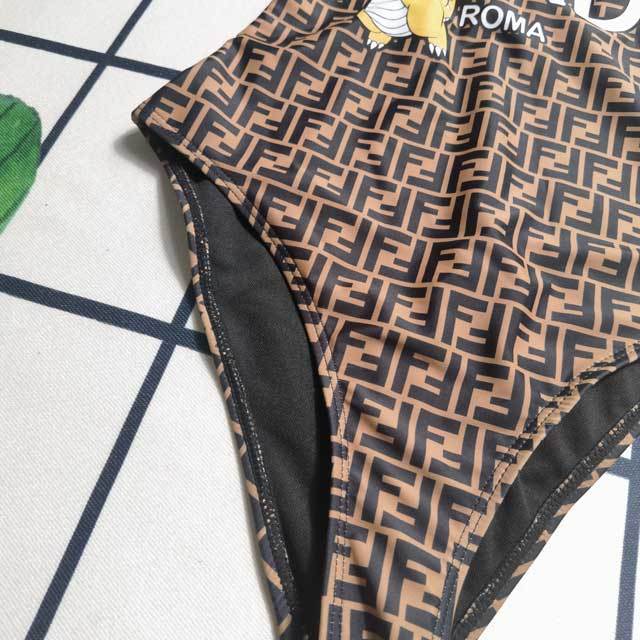 Printed Sleeveless Sexy One Piece Swimsuit