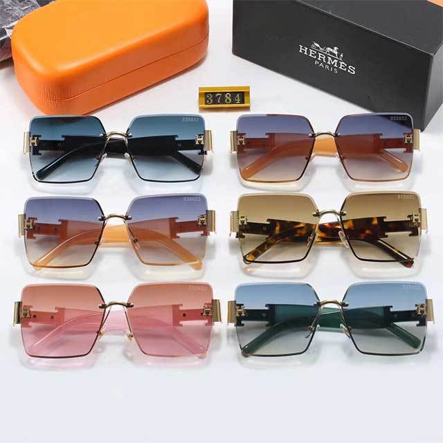 Gradient Color Rectangle Sunglasses