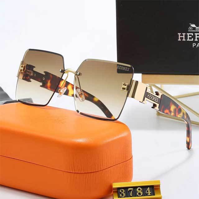 Gradient Color Rectangle Sunglasses