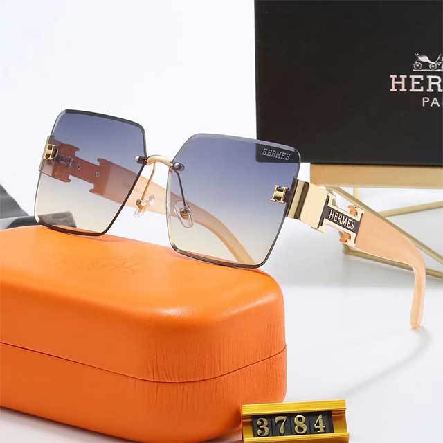 Gradient Color Rectangle Sunglasses